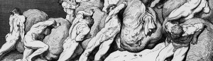 Gustav Dore: Grådigheit, illustrasjon til Dante si Guddommelege komedie.